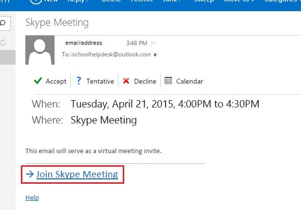 schedule skype for business meeting mac